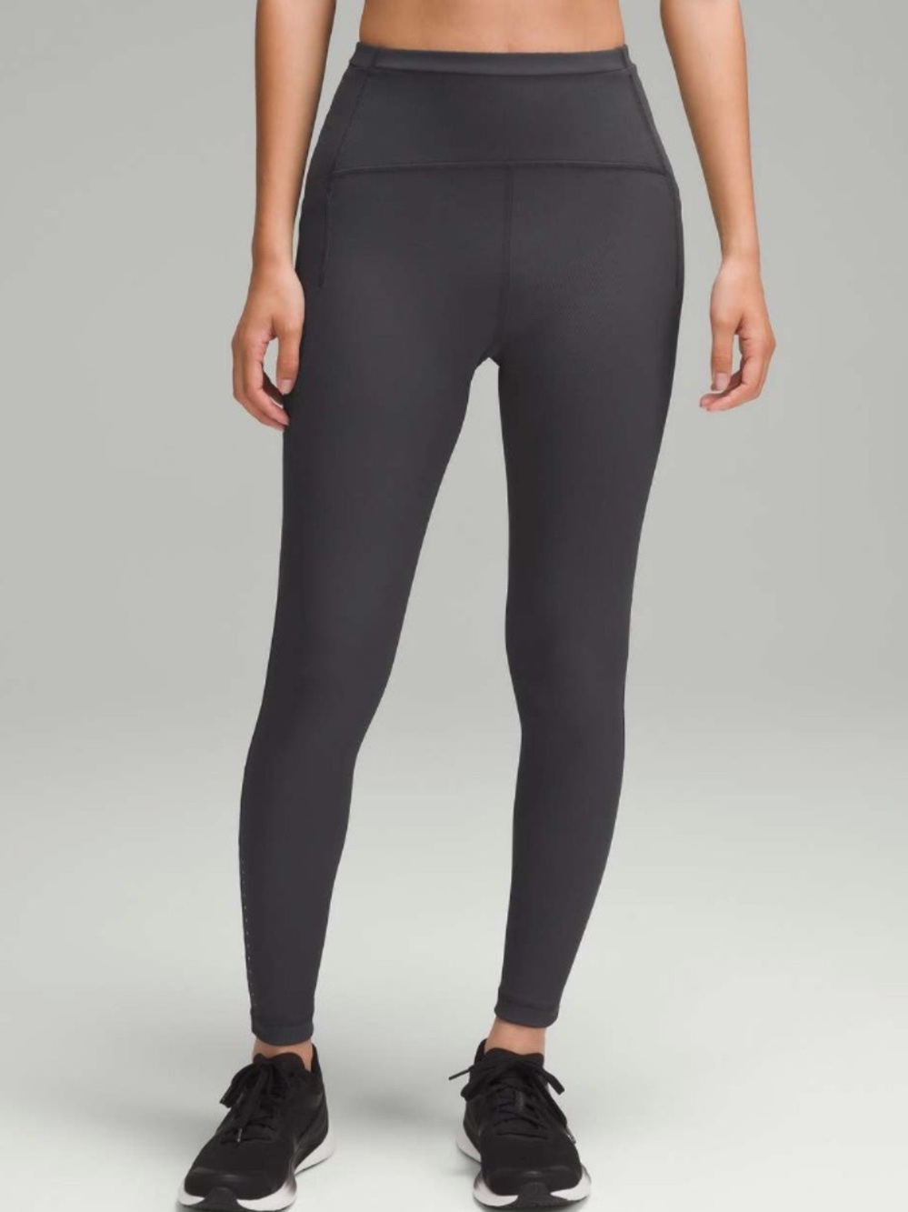 Lululemon Swift Speed High-Rise Ribbed Tight 28" Graphite Grey size 6